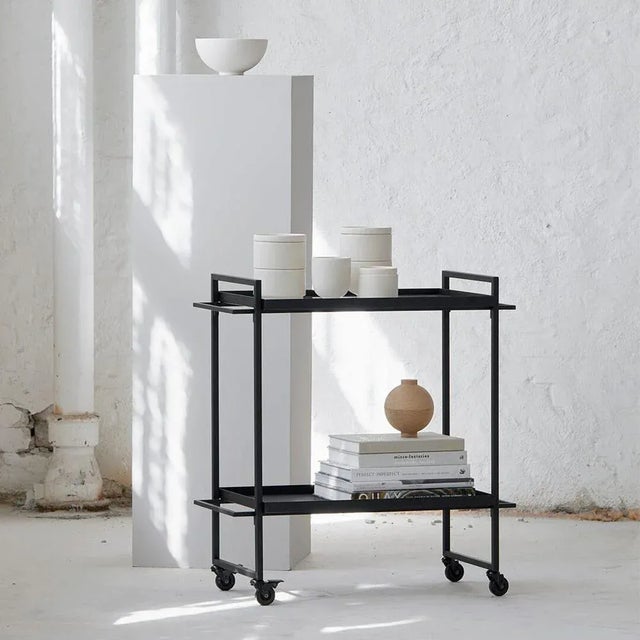 Black Bauhaus Trolley by Kristina Dam Studio For Sale - Image 4 of 7