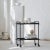 Black Bauhaus Trolley by Kristina Dam Studio For Sale - Image 4 of 7