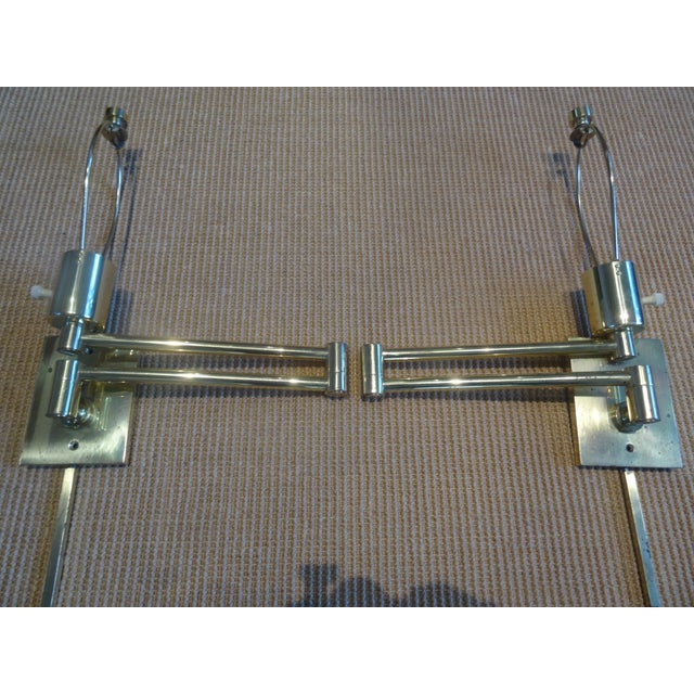 Metal Vintage Hansen New York Wall Lamps - a Pair For Sale - Image 7 of 7
