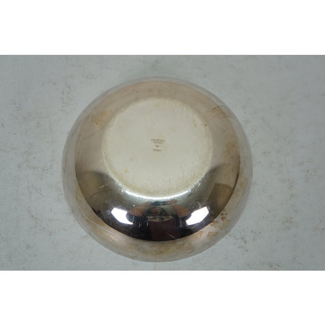 Metal Late 20th Century Christofle France Gallia Silverplate Candy Nut Bon Bon Dish Bowl Compote 6" For Sale - Image 7 of 10