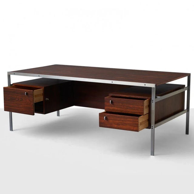 Mid-Century Modern Preben Fabricius & Jorgen Kastholm Desk For Sale - Image 3 of 8