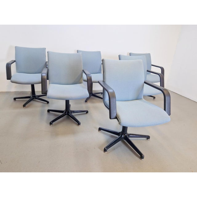 Vintage Channel Swivel Office Chairs by Geoffrey Harcourt for Artifort, 1980s, Set of 6 For Sale - Image 14 of 14