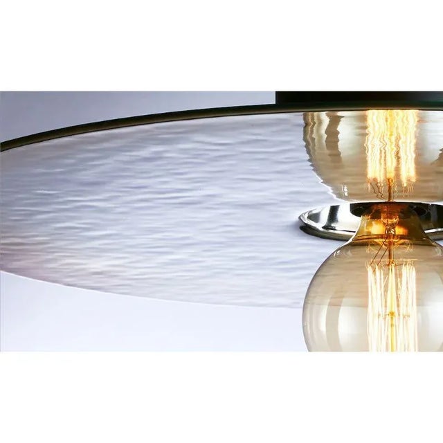 Small Silver Mirage Pendant Light by Radar For Sale - Image 4 of 8