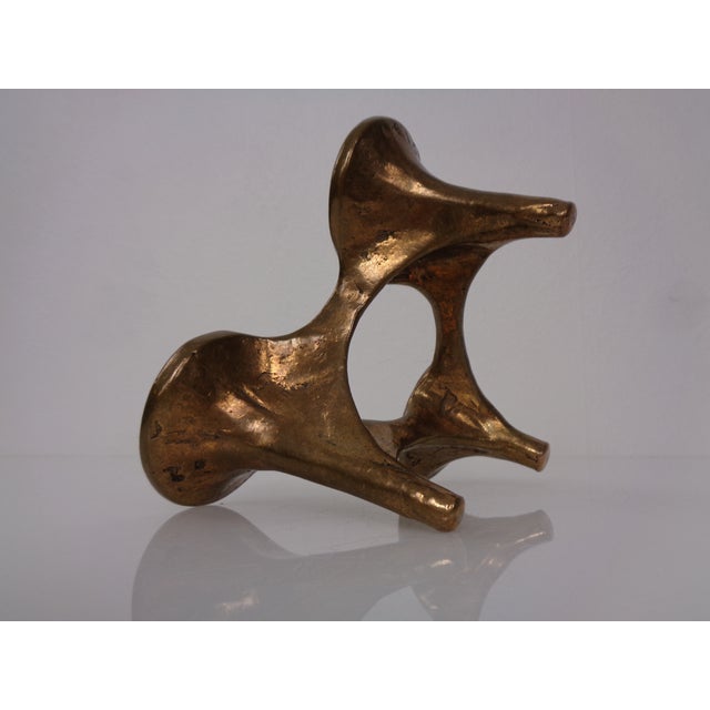 Brutalist Bronze Candleholder by Michael Harjes, 1960s For Sale - Image 18 of 18