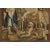 Recreated handwoven wool tapestry fragment featuring three dogs at rest. Original designed by Jacob Jordaens, circa 1644....