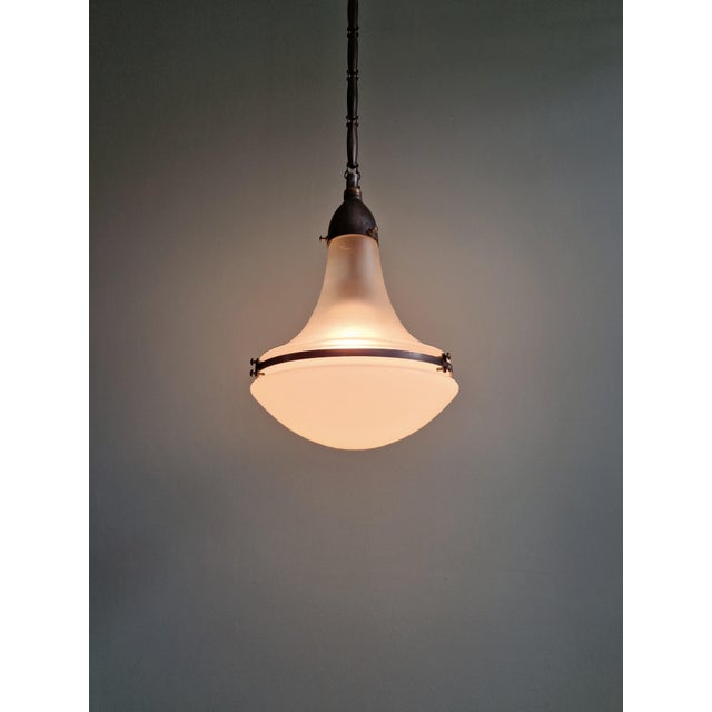Luzette Pendant by Peter Behrens for Siemens-Schuckert, 1910s-1920s, in Very Good conditions. Designed 1890 to 1919 I have...