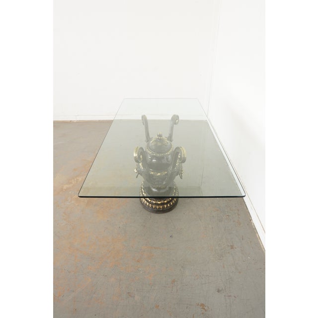 1970s Vintage La Barge Neoclassical Glass Top Dining Table For Sale - Image 5 of 15