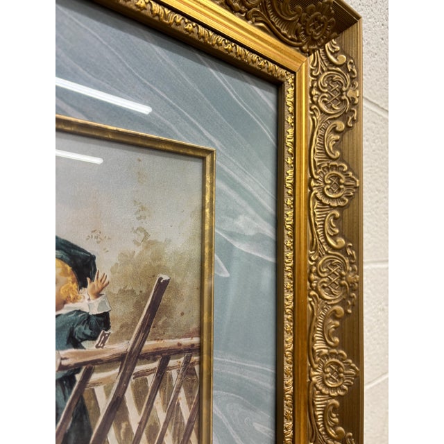 Late 19th Century Antique Late 19th Century Chromolithograph Print “A Day in the Country For Sale - Image 5 of 12