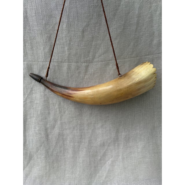 Early 20th Century Antique Handmade Powder Horn For Sale - Image 5 of 18