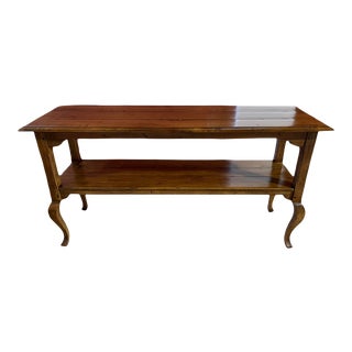 Ethan Allen Old World Treasures Maple Sofa Console Table For Sale