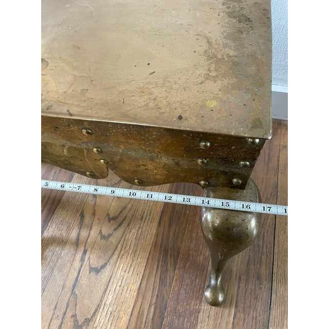 19th Century English Victorian Brass Fireplace Footman For Sale In Seattle - Image 6 of 7