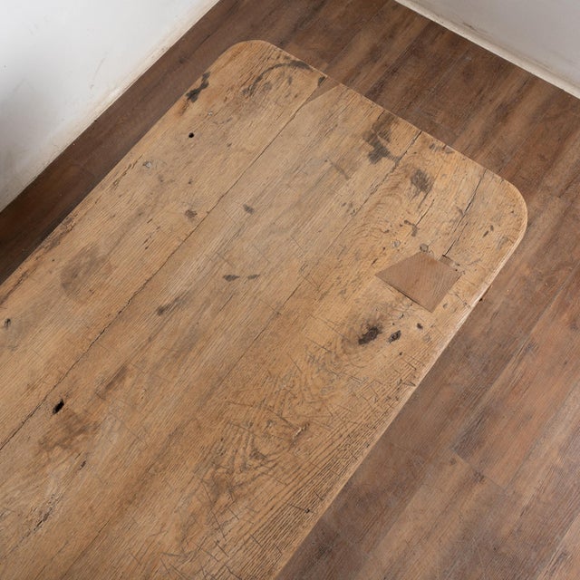 Early 19th Century Baroque Oak Work Table Refectory Table From Denmark For Sale - Image 13 of 14