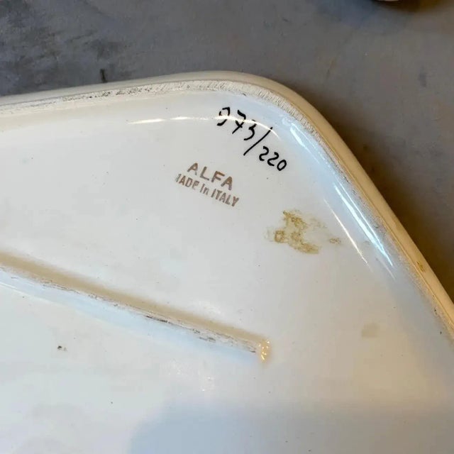 Mid-Century Modern 1950s, Mid-Century Modern Ceramic Italian Smoking Set by Alfa Ceramiche For Sale - Image 3 of 11