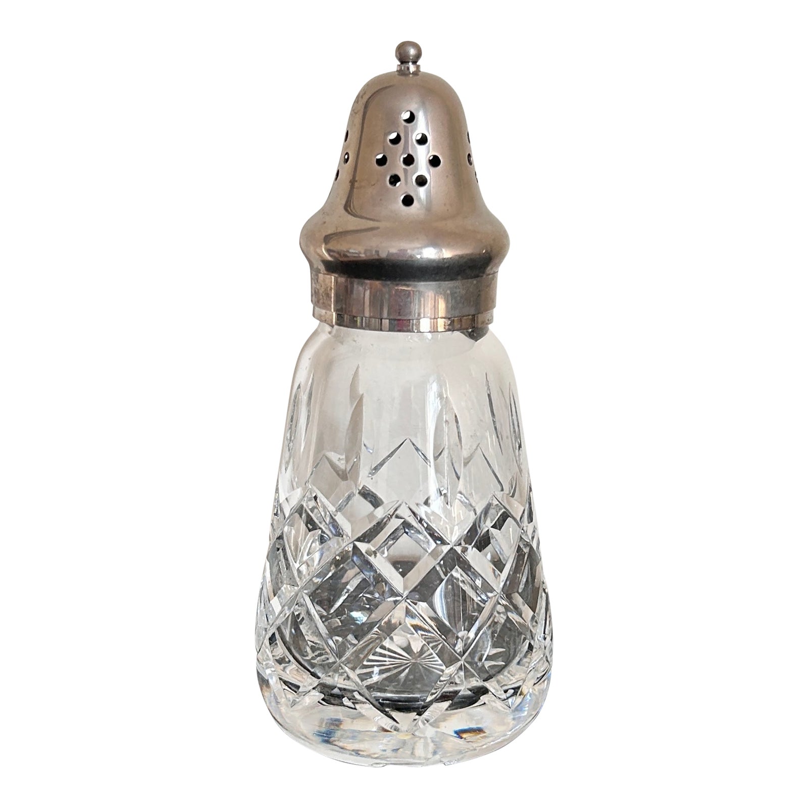 Early 20th Century Victorian Silver Plate and Cut Glass Sugar Sifter ...