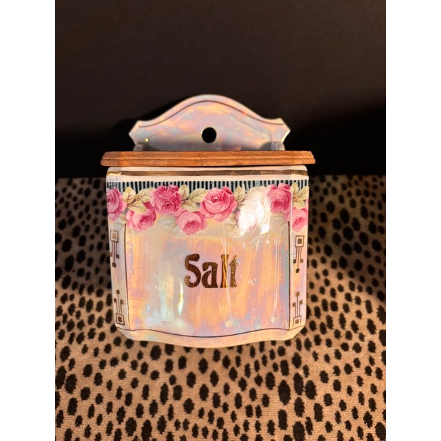 This beautiful vintage German iridescent canister set is a wonderful decorative collection that brings both charm and...
