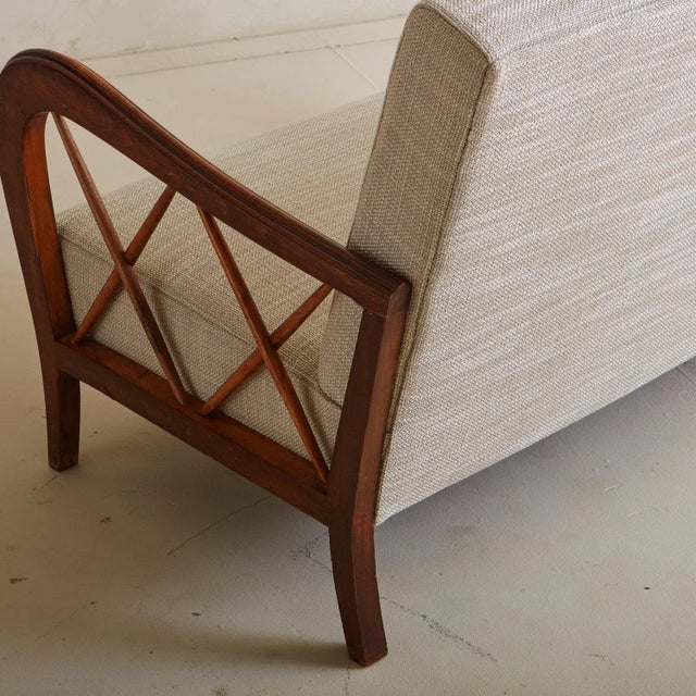 Maple Settee in the Style of Paolo Buffa, Italy 20th Century For Sale - Image 10 of 12