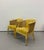 Vintage Cane & Tufted Velvet Barrel Chairs - Pair For Sale - Image 4 of 7