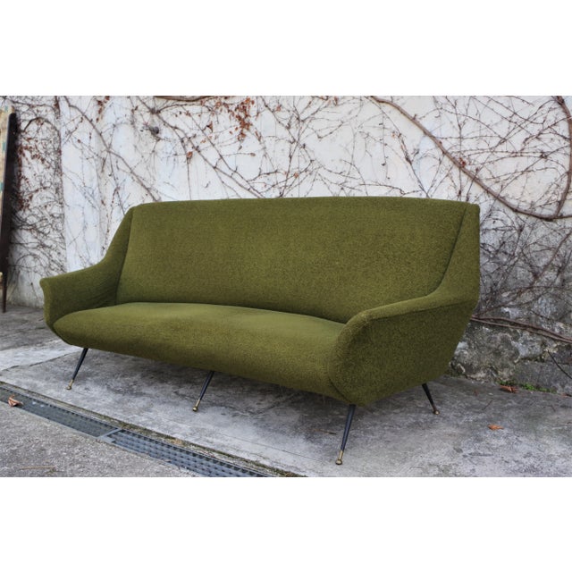 Curved Sofa by Gigi Radice for Minotti, 1950s For Sale - Image 3 of 14