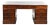 Mahogany Partners Desk, 1980s For Sale