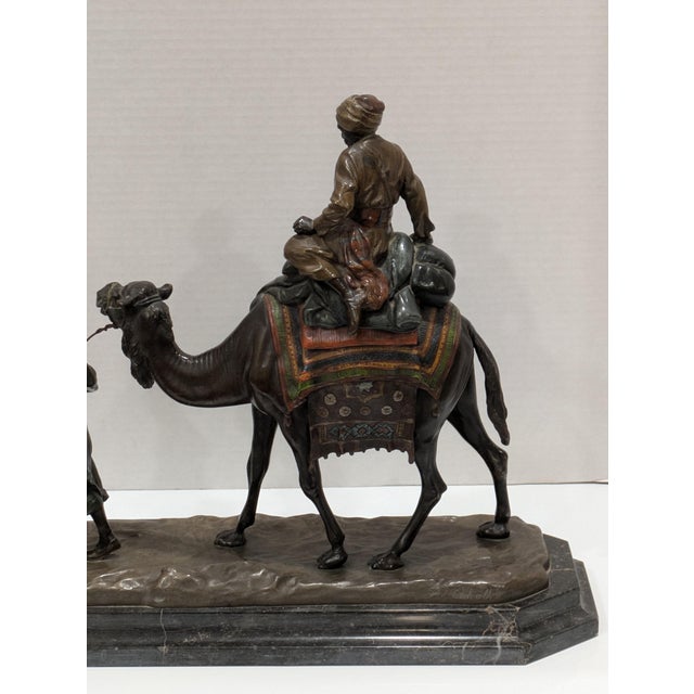 Mid 20th Century Rudulph Chocholka (Austrian 1888-1958) Bronze "La Caravane" For Sale - Image 10 of 17