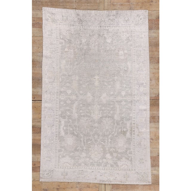 Vintage Indian Oushak Rug, 05'09 X 09'00 For Sale - Image 10 of 10