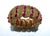 Baroque Bochic "Capri" Natural Ruby & Natural Peridot Bangle Set In 18K Gold & Silver For Sale - Image 3 of 18