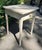 19Thc Original cream painted taper leg night stand or side table in very good condition.This one drawer stand has...