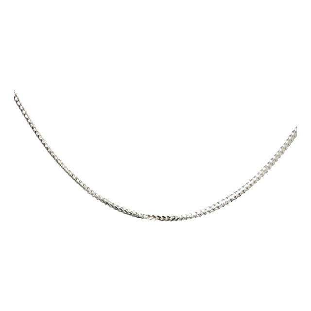 Ladies 18" White Gold Specialty Chain For Sale