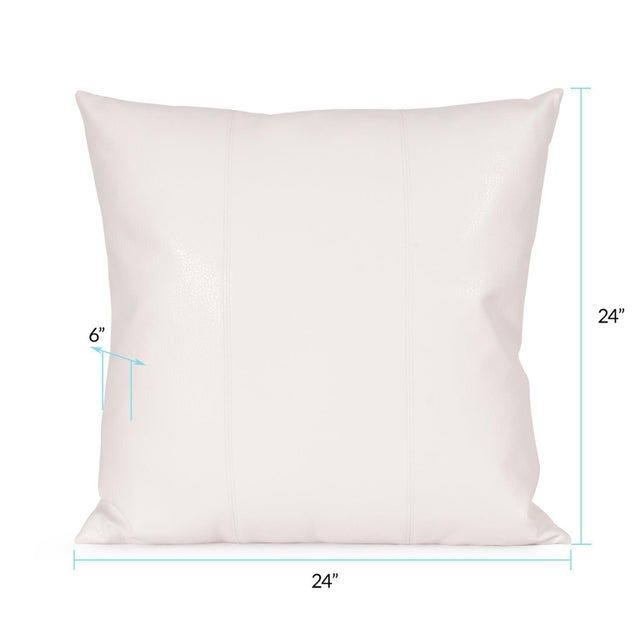 Kenneth Ludwig Chicago 24 x 24 Avanti White Pillow For Sale - Image 4 of 6