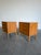 Mid-Century Modern Pair of Mid Century Danish Three Drawer Chests, Bedside Table Nightstands For Sale - Image 3 of 12