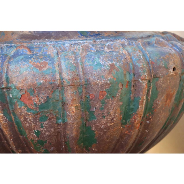 Gorgeous 19th Century French Cast Iron Planter, Likely by Val d'Oesne For Sale - Image 10 of 18