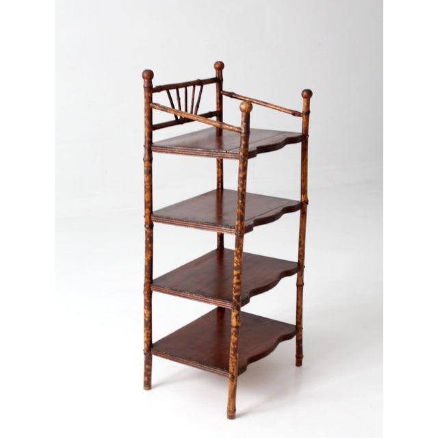 Antique Bamboo Etagere Shelf For Sale - Image 15 of 16
