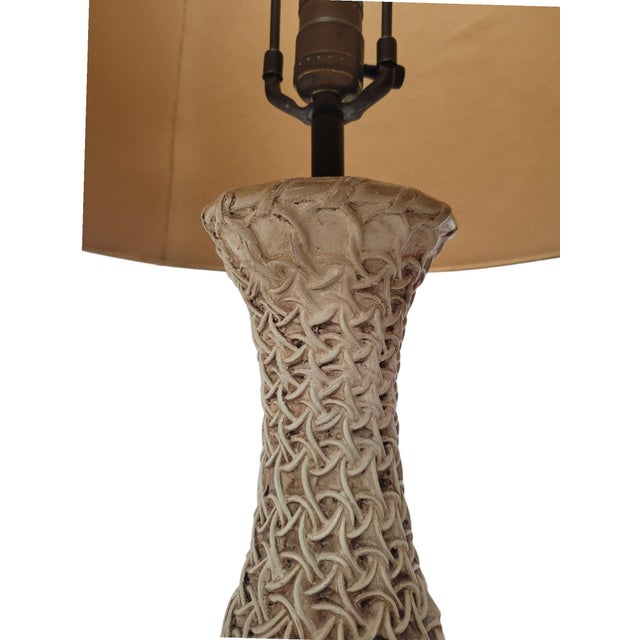 Ceramic Monumental Mid Century Modern Sculptural Table Lamp, 1959 – 40″ High For Sale - Image 7 of 10