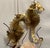 Vintage Brass Seahorse Sculpture on Quartz & Teak Base For Sale - Image 4 of 10