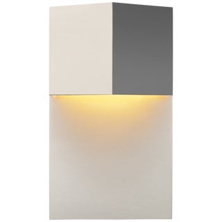 Kelly Wearstler for Visual Comfort Signature Rega 12" Wide Sconce in Polished Nickel For Sale