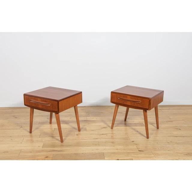 Mid-Century Modern Mid-Century Nightstands by Victor Wilkins for G-Plan, United Kingdom, 1960s, Set of 2 For Sale - Image 3 of 18