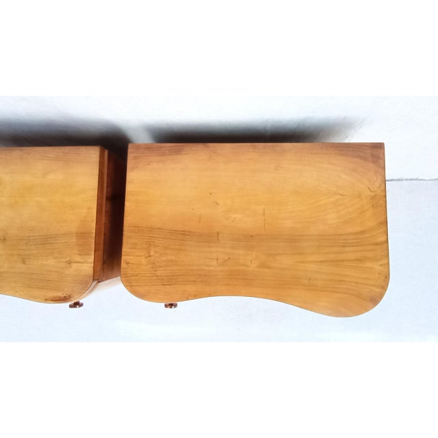 1950s Bedside Tables by Jindrich Halabala for Up Závody, 1950s, Set of 2 For Sale - Image 5 of 16