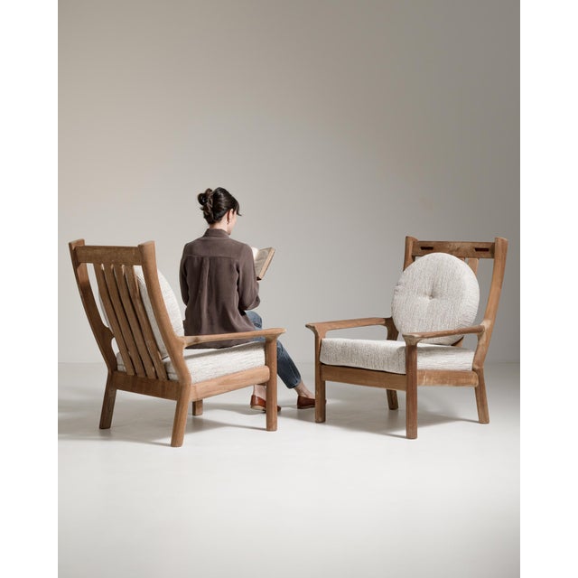 Pair of Danish Mid-Century Modern Upholstered Armchairs, Antique, Denmark, Circa 1970 For Sale - Image 12 of 12