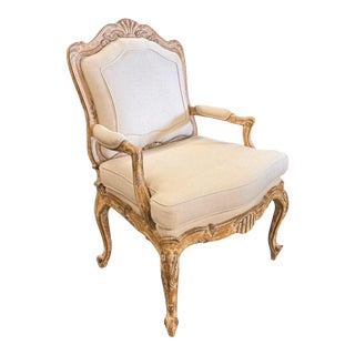 18th Century Style Venetian Carved Italian Armchair For Sale