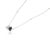 Toi Et Moi Pear Cut Blue Sapphire & Diamond Pendant Necklace in 14k White Gold For Sale - Image 4 of 15