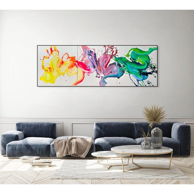 Nikolaos Schizas Contemporary Abstract Acrylic on Canvas "It's Hard to Explain" by Nikolaos Schizas For Sale - Image 4 of 5