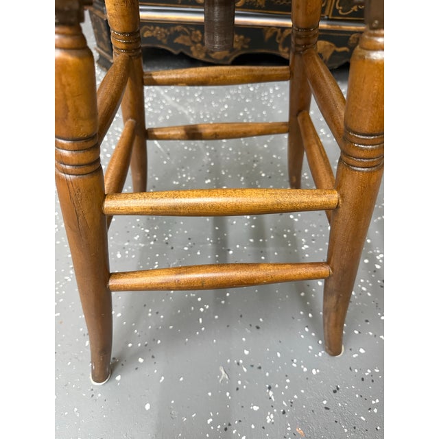 Antique S. Bent & Bros. Industrial Swivel Stool For Sale - Image 9 of 10
