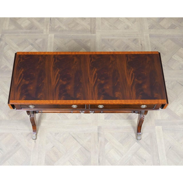 Traditional Mahogany Dropside Sofa Table For Sale - Image 9 of 17