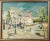 Framed impressionist town scene. Oil on canvas artist name: uns igned approx date: mid 20th century or earlier frame size:...