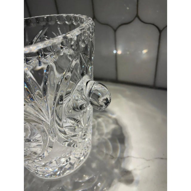 Glass Mid to Late 20th Century Crystal Ice Bucket For Sale - Image 7 of 10