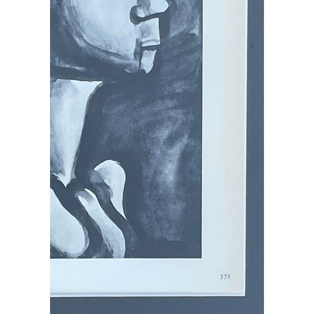1960s 1961 Vintage Print “Miserere (No. 16)” Rouault by Pierre Courthion, Framed For Sale - Image 5 of 8