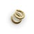 Modern Vintage 14k Gold Ribbed Hoop Earrings, Pair For Sale - Image 3 of 9