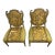 Mid 20th Century Pair of Slipper Chairs With Antique Embroidered Textiles For Sale