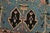 Heriz Rug 3’10” X 5’11” Blue Wool Vintage Tribal Hand-Knotted Oriental Carpet For Sale - Image 4 of 12