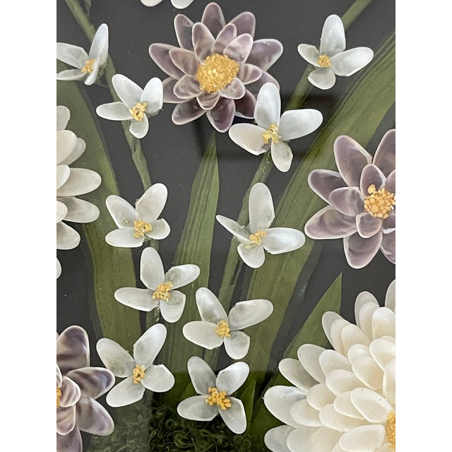 Fabulous Palm Beach artisan made sea shell floral installation.